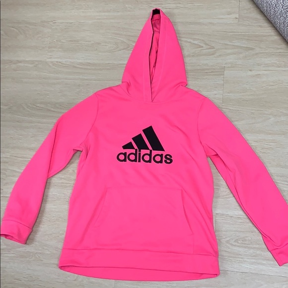 hot pink adidas sweatshirt